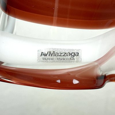 Murano Glass Brown Fazzoletto Pendant Lamp by AV Mazzega, Italy, 1970s-WQC-1378703