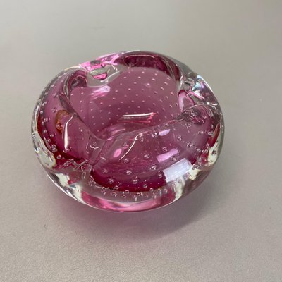 Murano Glass Bubble Structure Bowls or Ashtrays, Italy, 1970s, Set of 2-QZ-1448589