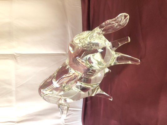 Murano Glass Bull, 1990s-DUA-2040280