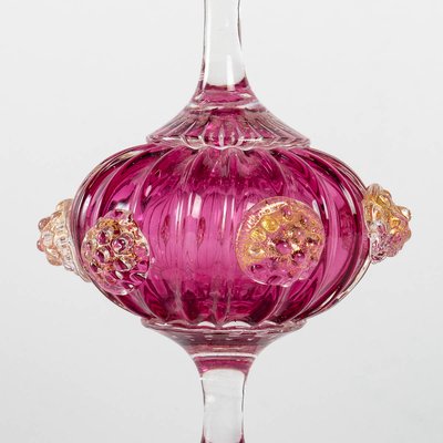 Murano Glass Campaniform Vase on Foot, Early 20th Century-UQL-1072394