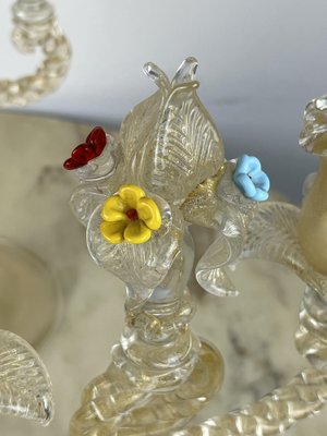 Murano Glass Candelabras in the style of Barovier & Toso, Italy, 1960s, Set of 2-YST-1743133