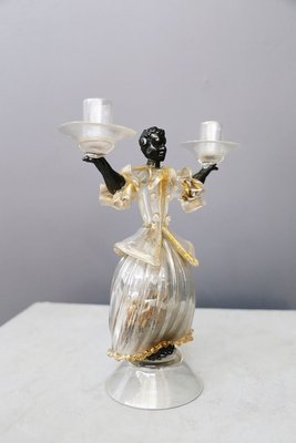 Murano Glass Candleholder by Seguso Vetri d'Arte for Seguso, 1940s-RCE-808627