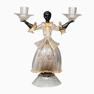 Murano Glass Candleholder by Seguso Vetri d'Arte for Seguso, 1940s-RCE-808627