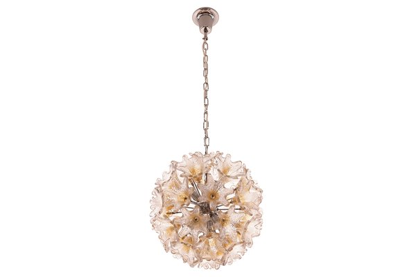 Murano Glass Ceiling Lamp by Toni Zuccheri for VeArt, 1960s-KIJ-875576