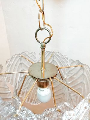 Murano Glass Ceiling Lamp from Mazzega, 1970s-RGF-581360