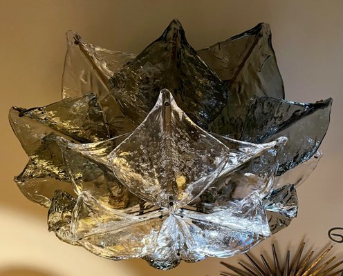 Murano Glass Ceiling Lamp from Mazzega, 1974-OPE-1747028