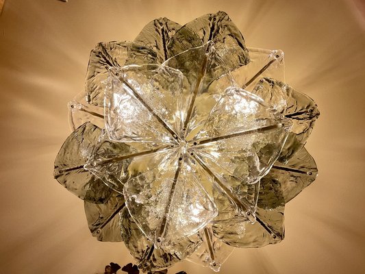 Murano Glass Ceiling Lamp from Mazzega, 1974-OPE-1747028