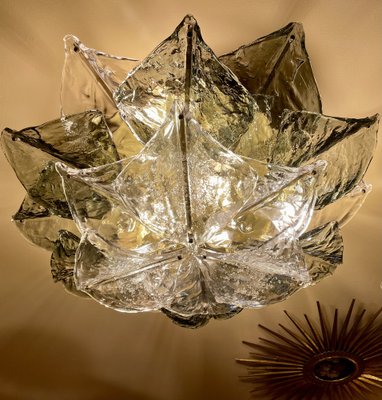 Murano Glass Ceiling Lamp from Mazzega, 1974-OPE-1747028