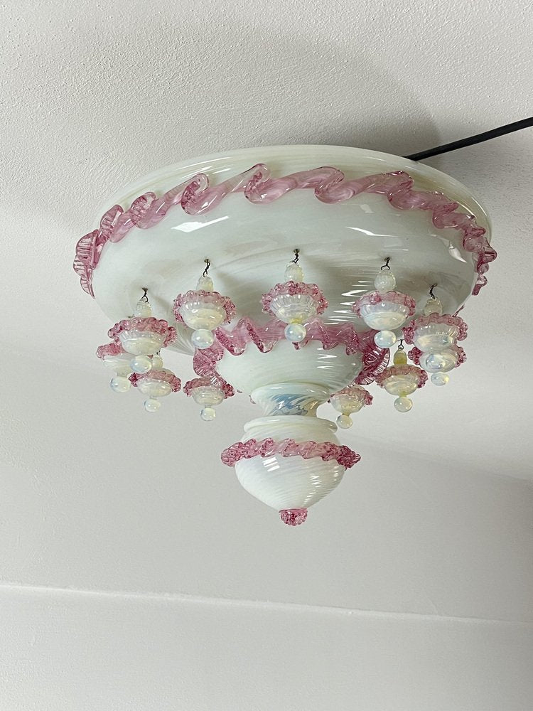 Murano Glass Ceiling Light, Italy, 1970s