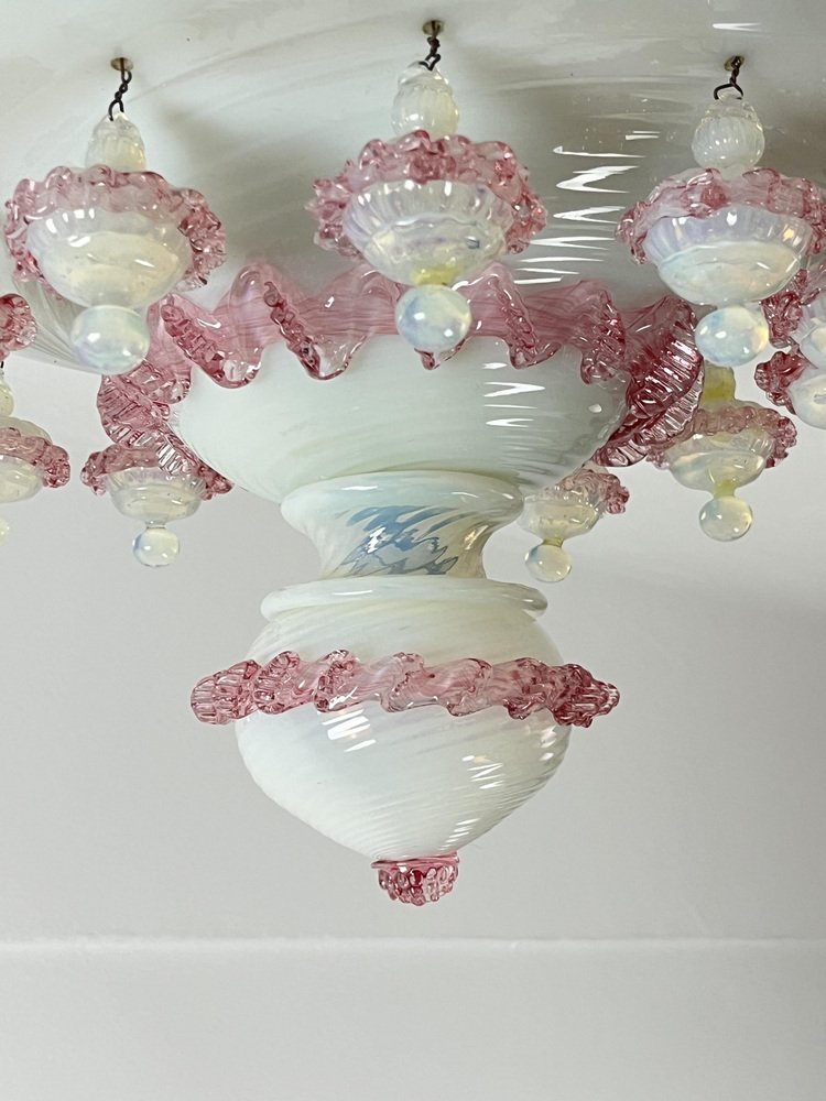 Murano Glass Ceiling Light, Italy, 1970s