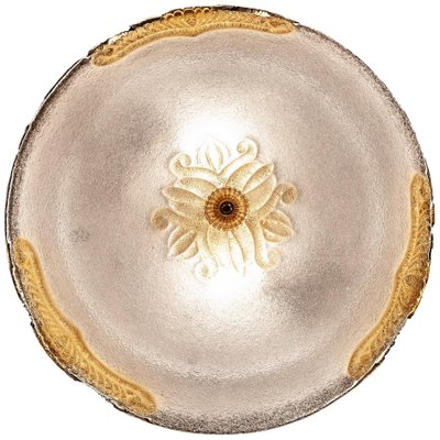 Murano Glass Ceiling Light or Flush Mount with Gold Inclusions by Barovier, 1970s-MBH-1031945