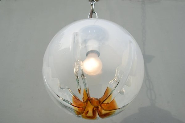 Murano Glass Ceiling Light Sphere from Mazzega-DUM-1314854