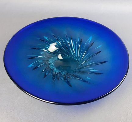 Murano Glass Centerpiece in Blue Light, 1970s-PWG-2035332