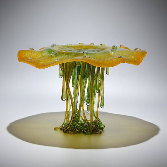 Murano Glass Centerpiece Sculpture Melted at a High Temperature by Daniela Forti