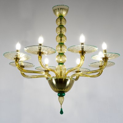 Murano Glass Chandelier, 1940s-ELZ-1747152