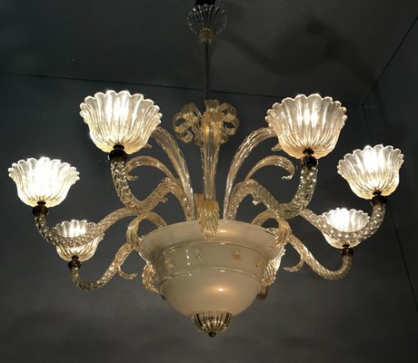 Murano Glass Chandelier, 1940s-FGA-923203