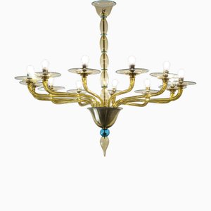 Murano Glass Chandelier, 1940s-ELZ-1747155