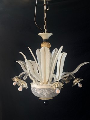 Murano Glass Chandelier attributed to Gianni Seguso, Italy, 1960s-XQC-1453770