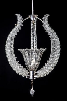 Murano Glass Chandelier by Ercole Barovier, 1940s-MBH-1032104