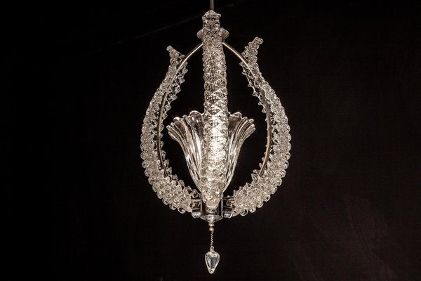 Murano Glass Chandelier by Ercole Barovier, 1940s-MBH-1032104