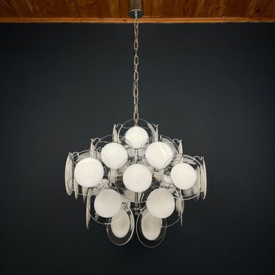 Murano Glass Chandelier by Gino Viscosi, 1970s-WQC-1790365