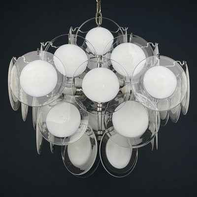 Murano Glass Chandelier by Gino Viscosi, 1970s-WQC-1790365