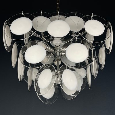 Murano Glass Chandelier by Gino Viscosi, 1970s-WQC-1790365