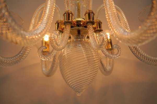 Murano Glass Chandelier from Barovier & Toso, Italy, 1990s-KQB-1802369