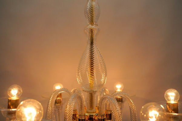 Murano Glass Chandelier from Barovier & Toso, Italy, 1990s-KQB-1802369