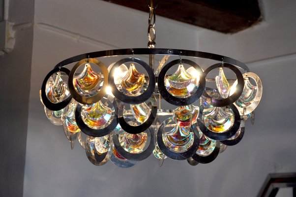 Murano Glass Chandelier from Sciolari, Italy, 1970-EJE-1174583