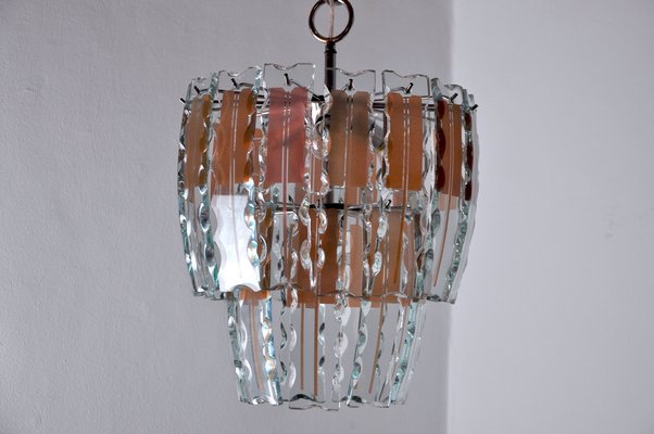 Murano Glass Chandelier from Veca, Italy, 1970-EJE-954098