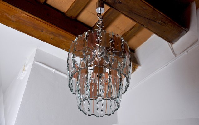 Murano Glass Chandelier from Veca, Italy, 1970-EJE-954098