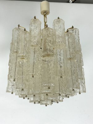 Murano Glass Chandeliers by Venini, Italy, 1970s, Set of 2-OT-1764771