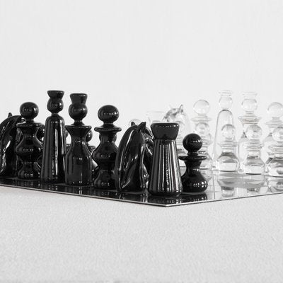 Murano Glass Chess Set by Gino Cenedese, 1960s, Set of 33-LPQ-1786151