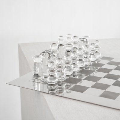 Murano Glass Chess Set by Gino Cenedese, 1960s, Set of 33-LPQ-1786151