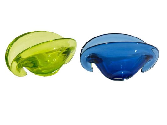 Murano Glass Clam Shell Bowl by Archimede Seguso, Italy, 1960s-UCH-1224167