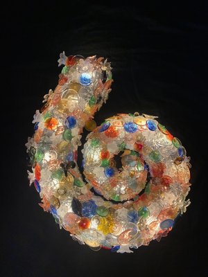 Murano Glass Conchiglia Nautilus Wall Lamp, 1990s-XQC-1269427