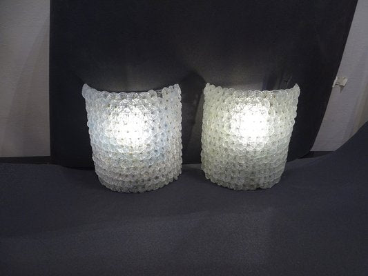 Murano Glass Crystal Sconces, Set of 2-NUC-1283165