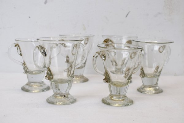 Murano Glass Cups, Italy, 1930s, Set of 6-AOL-925210