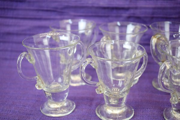 Murano Glass Cups, Italy, 1930s, Set of 6-AOL-925210