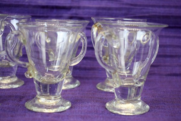 Murano Glass Cups, Italy, 1930s, Set of 6-AOL-925210