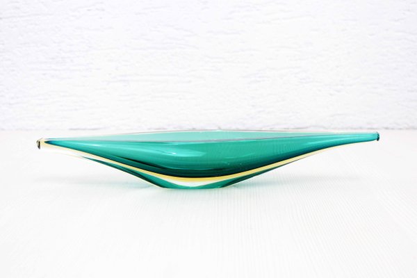 Murano Glass Cut Glass Bowl, 1960s-BQF-1394070