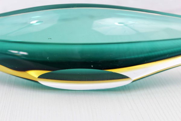 Murano Glass Cut Glass Bowl, 1960s-BQF-1394070