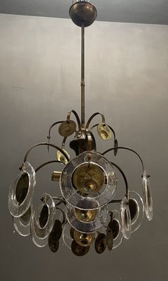 Murano Glass Disc Chandelier, 1970s-JJC-967149