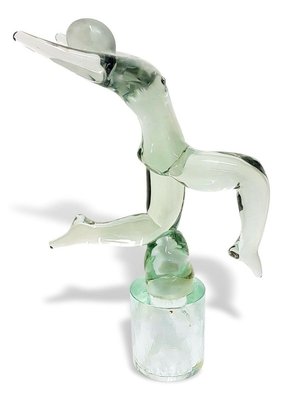 Murano Glass Duck Sculpture by Renato for Venier, 1970-FIP-810320