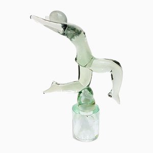 Murano Glass Duck Sculpture by Renato for Venier, 1970-FIP-810320