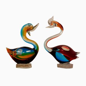 Murano Glass Duck & Swan, Italy, 1960s, Set of 2-RDW-1821389