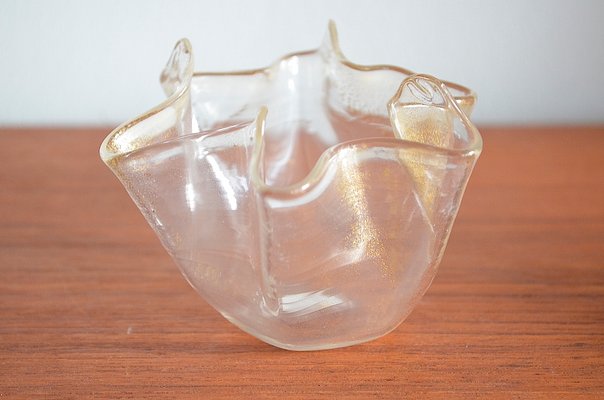 Murano Glass Fazzoletto Zanfirico Vase attributed to Venini, 1960s-OV-1424697