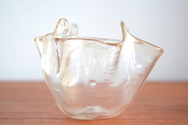 Murano Glass Fazzoletto Zanfirico Vase attributed to Venini, 1960s-OV-1424697