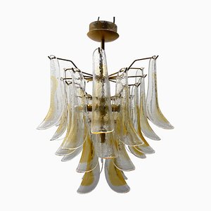 Murano Glass Feather Chandelier, 1970s-JJC-1797391